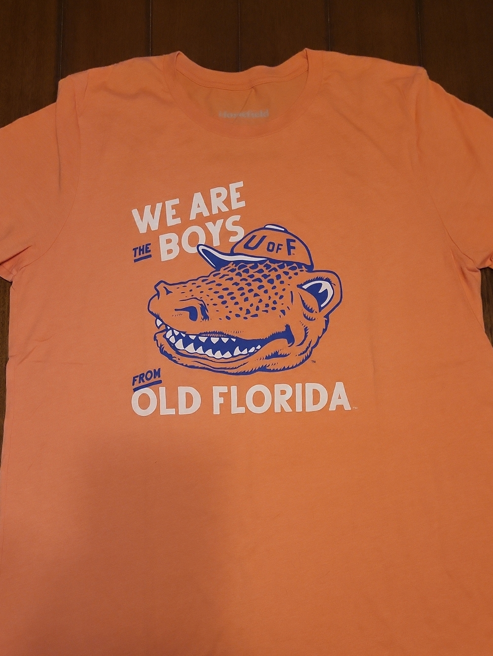 Orange Graphic Short-Sleeve Tee - We Are The Boys From Old Florida